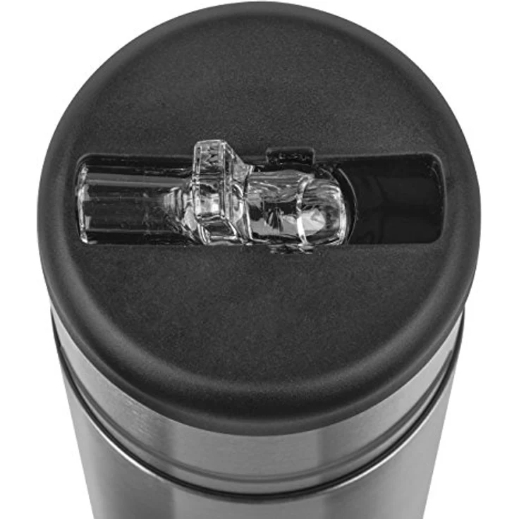 Emsa 509241 Isolier-Trinkflasche, Mobil genießen, 500 ml, Integrierter Trinkstutzen, Schwarz-Anthrazit, Mobility – Bild 4