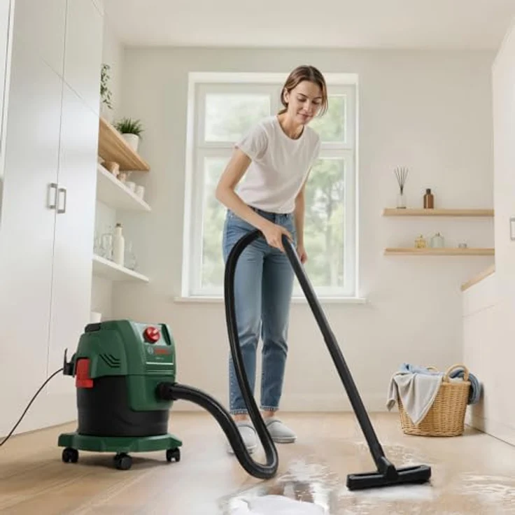 Bosch Home and Garden PAS15-200 Nass-/Trockensauger, 1.000-W-Motor mit 200 mbar Saugleistung, kompakt und leicht, mit Blasfunktion und Patronenfilter – Bild 6