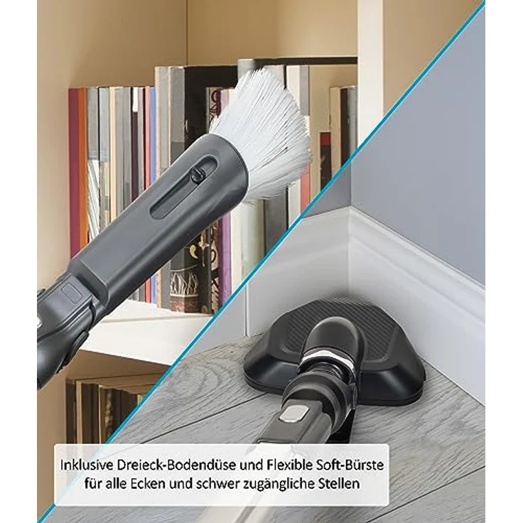Genius Invictus ONE 3.0e Handstaubsauger 5 TLG. Zubehörset – Staubset für Invictus One 3.0e, Flexibl Soft-Bürste, Abstaub-Bürste, Flexiblefugendüse, Dreieck-Bodendüse, mit KFZ-Adapter – Bild 2