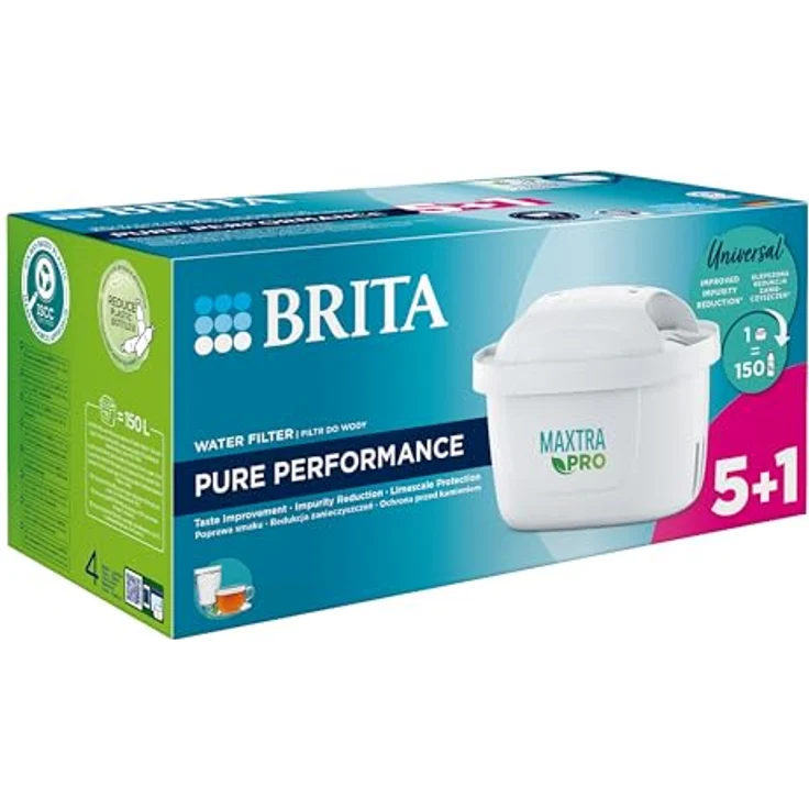 Brita MX+ Pro Pure Performance Filter 5+1 Stück, Wasserfilter, Weiss – Bild 3
