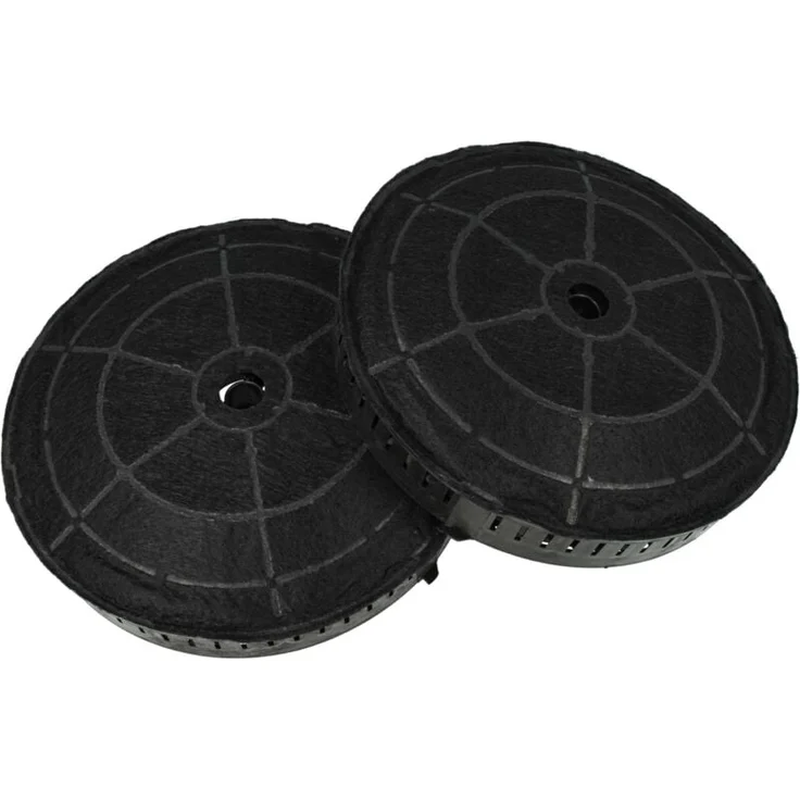 vhbw 2x Aktivkohlefilter für Elica PRF0100990, PRF0100990B, PRF0100990A, PRF0100991A, PRF0100991 - effektive Geruchsfilter für Dunstabzugshauben, 17,2 cm
