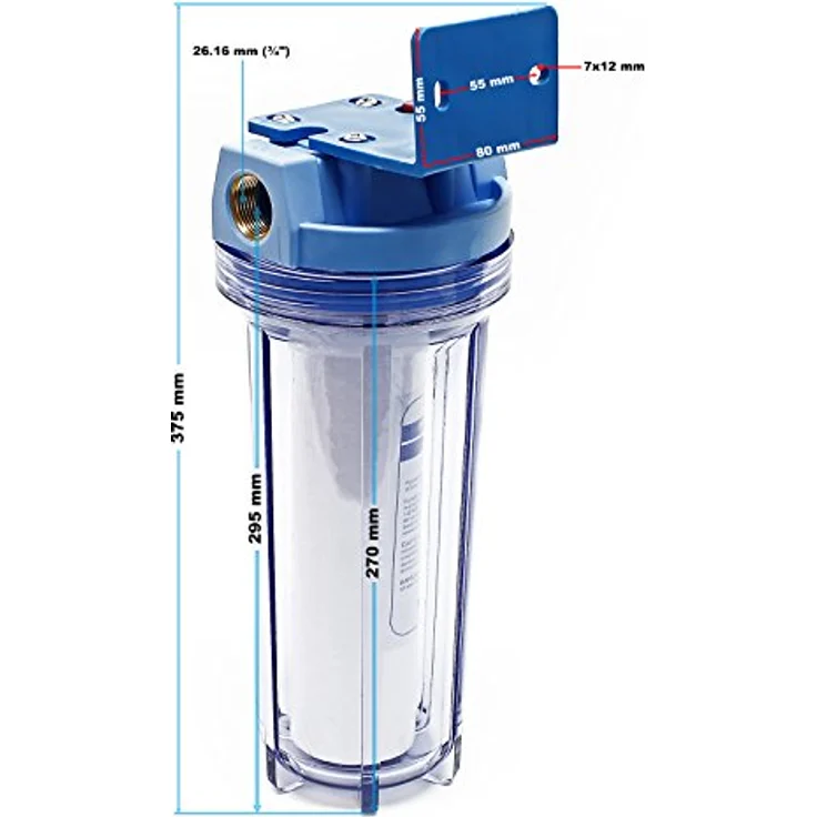 Naturewater 26,16 mm 3-4 Zoll 1 stufiger Wasserfilter Umkehrosmoseanlage – Bild 5