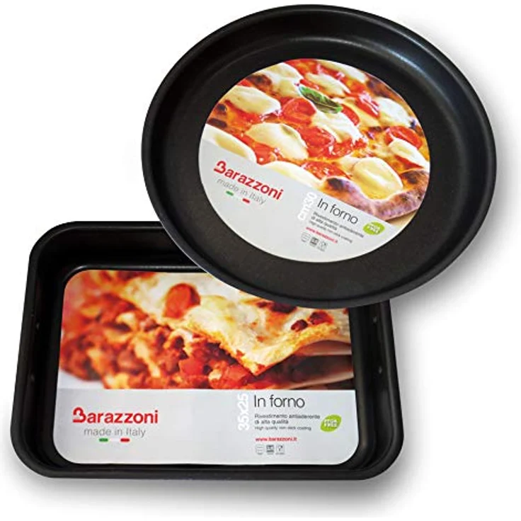 Barazzoni 80215502518 Bräter-Lasagneform aus beschichtetem Aluminium, 25 x 18 cm – Bild 4