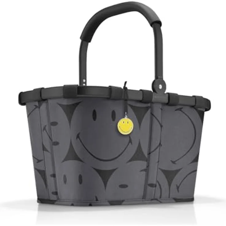 reisenthel Carrybag Shopper Tasche 48 cm, grau, stabile Verarbeitung, wasserabweisendes Polyester, Innentasche mit Reißverschluss, leichtes Aluminium, zusammenklappbar – Bild 3