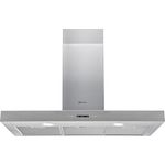 Bauknecht Dunstabzugshaube RBHBS 83 LL IX (90 cm)/Abluftbetrieb oder Umluftbetrieb/Energieeffizienz/Beleuchtung/Timerfunktion/Smart Home Integration