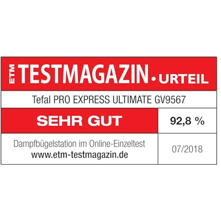 Tefal GV9567 Pro Express Ultimate Dampfbügelstation | 7,7 Bar | 155 g-Min. kontinuierlicher Dampf | 500 g-Min. Extra-Dampfstoß | weiß – Bild 2