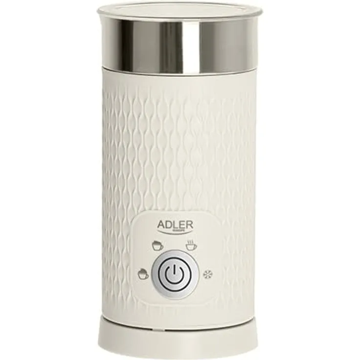 Adler - Elektrischer Milchaufschäumer 300 ml - 4 Funktionen - Milchschaum Maker für Cappuccino und Latte - Milchshake Milchschaum Maker für cremigen Milchschaum - kabellos