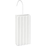 WENKO Keramik Luftbefeuchter Mod. Linien, Weiß, zum Aufhängen an alle Heizungen, flache Form