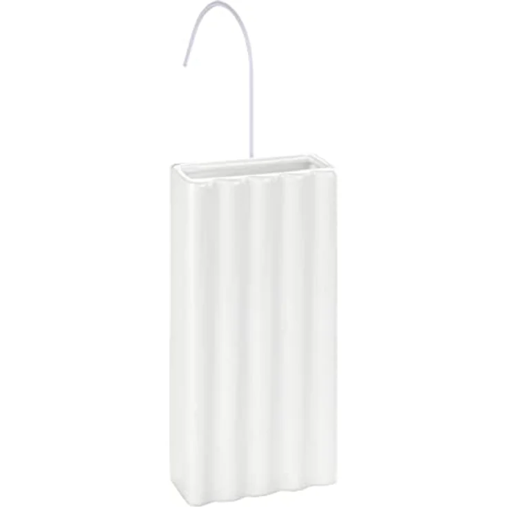 WENKO Keramik Luftbefeuchter Mod. Linien, Weiß, zum Aufhängen an alle Heizungen, flache Form – Bild 1