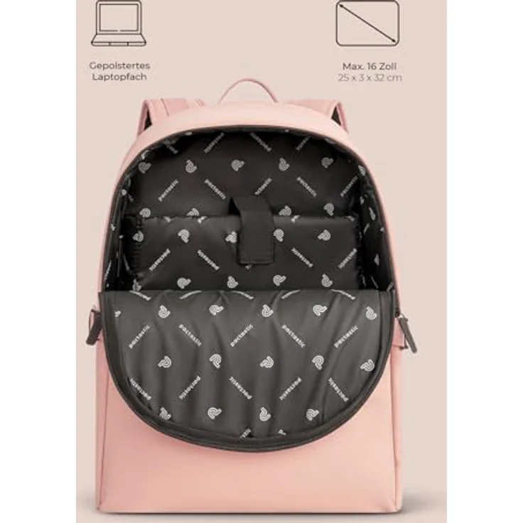 Pactastic Urban Collection Rucksack 44 cm Laptopfach rose – Bild 4