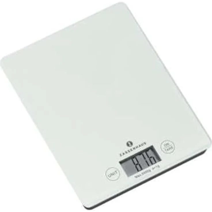 Zassenhaus 73201 Digital-Waage Balance weiß, Höhe 16,5 x 21,5 cm – Bild 2