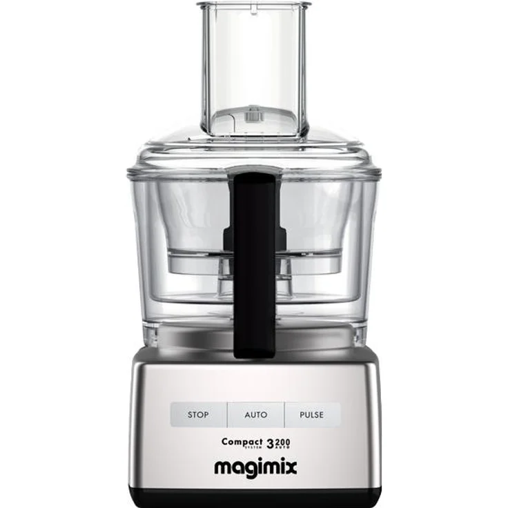 Magimix CS 3200 XL, Universalzerkleinerer mit 650 Watt, 2,6 Liter, mattem Chrom und umfangreichem Zubehör