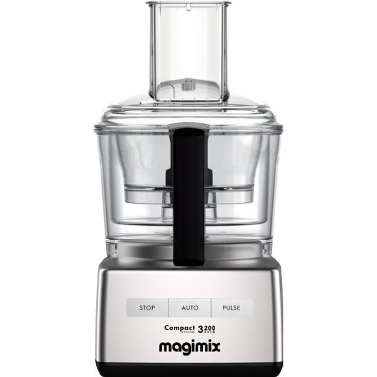 Magimix CS 3200 XL, Universalzerkleinerer mit 650 Watt, 2,6 Liter, mattem Chrom und umfangreichem Zubehör