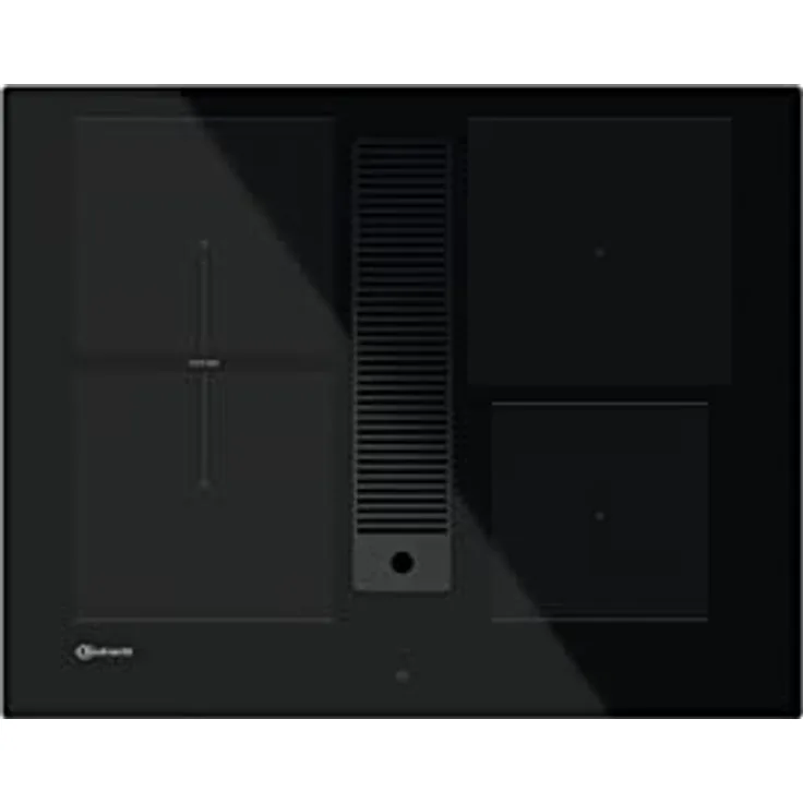 Bauknecht BVH 2065B F KIT Induktions-Kochfeld mit integriertem Dunstabzug / 65 cm/Booster-Funktion/Kindersicherung/FlexiDuo/Restwärmeanzeige/Flächenbündiges Design/Touch-Control