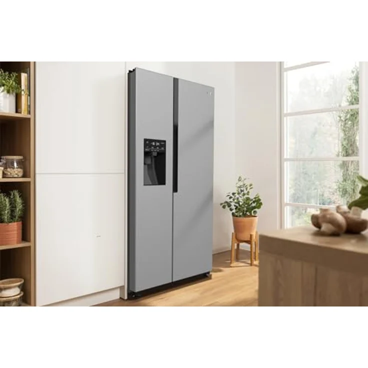 Gorenje NRR9185ESXL Side by Side Kühl-Gefrierkombination/NoFrost Plus/Inverter Kompressor/Wasser- und Eiswürfelspender/SensoTech / 178,6 cm/Kühlteil 376 l/Gefrierteil 190 l/Edelstahl [Energieklasse E] – Bild 7