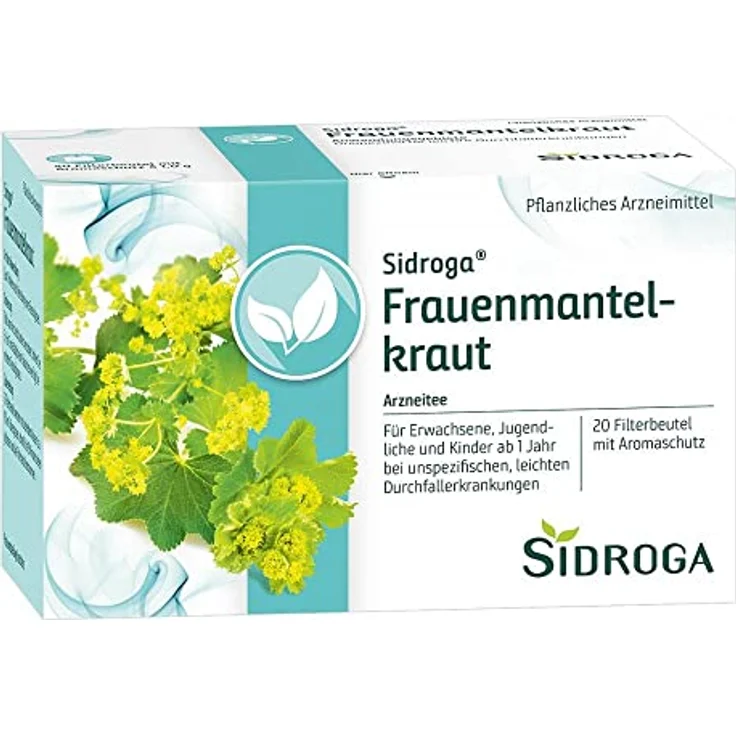 Sidroga Frauenmantelkraut Tee Filterbeutel, 20x1 g für leichte Durchfallerkrankungen – Bild 1