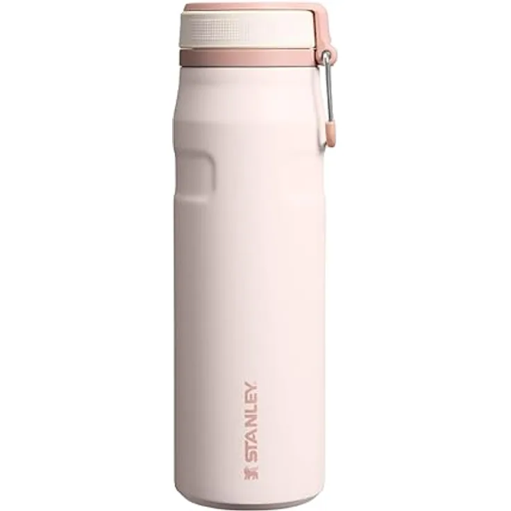 Stanley IceFlowBottle Twist Flip 0.71L, Doppelwandige Vakuumisolierung, hält 4 Tage eisgekühlt, BPA-frei, spülmaschinenfest, Rose Quartz