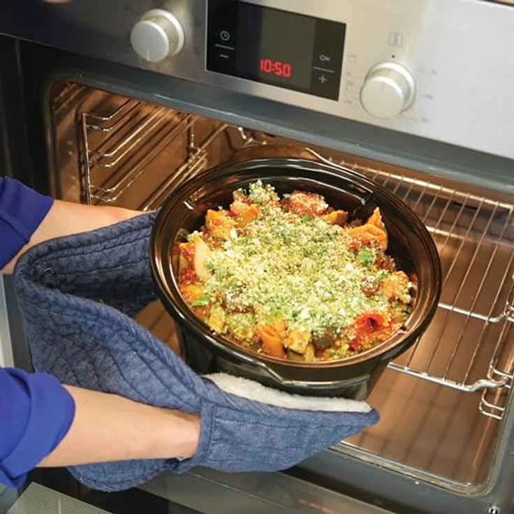 Crock-Pot SCCPRC507B-050 Schongarer - Das Original aus den USA | Digitaler Countdown-Timer | Warmhaltefunktion | 4,7 l Fassungsvermögen | Ofensicher – Bild 3