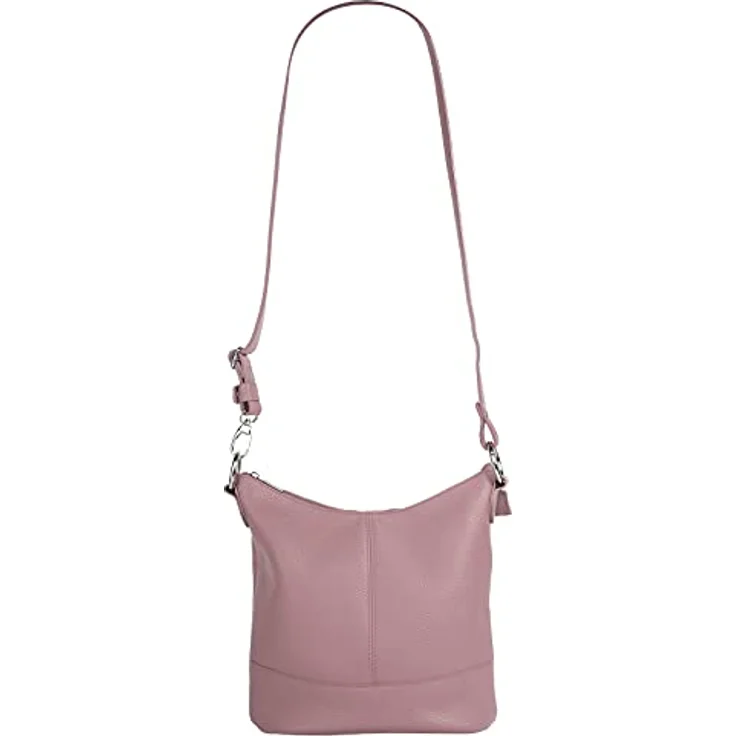 Cluty Umhängetasche aus 100% Rindleder, Made in Italy, Höhe 26 cm x Breite 24 cm x Tiefe 14 cm, verstellbarer Schultergurt 55 cm - 105 cm – Bild 7