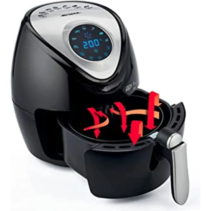 Ariete Friggitrice elettrica Digital, Heißluftfritteuse mit 360° Technologie, 2,6 Liter, schwarz – Bild 2