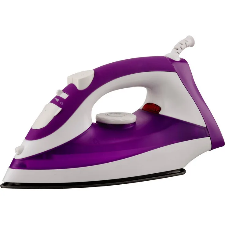 emeco Dampfbügeleisen HG8036, Dampfbügeleisen Bügeleisen Bügelsohle 2200Watt, Weiß/Lila