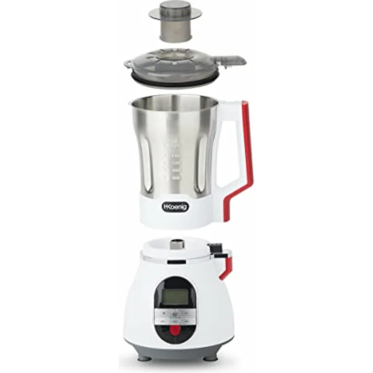 H.KOENIG MXC36 SOUP Maker MXC 36 Suppenzubereiter-Mixer-Ice-Crusher-Koch- und Mixfunktion-bis 1,7 L-bis 900 W-Edelstahlgehäuse - – Bild 4