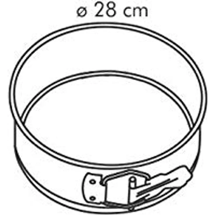 Tescoma Delicia Kuchenform, 1 Boden, Durchmesser 28 cm, Schwarz – Bild 3