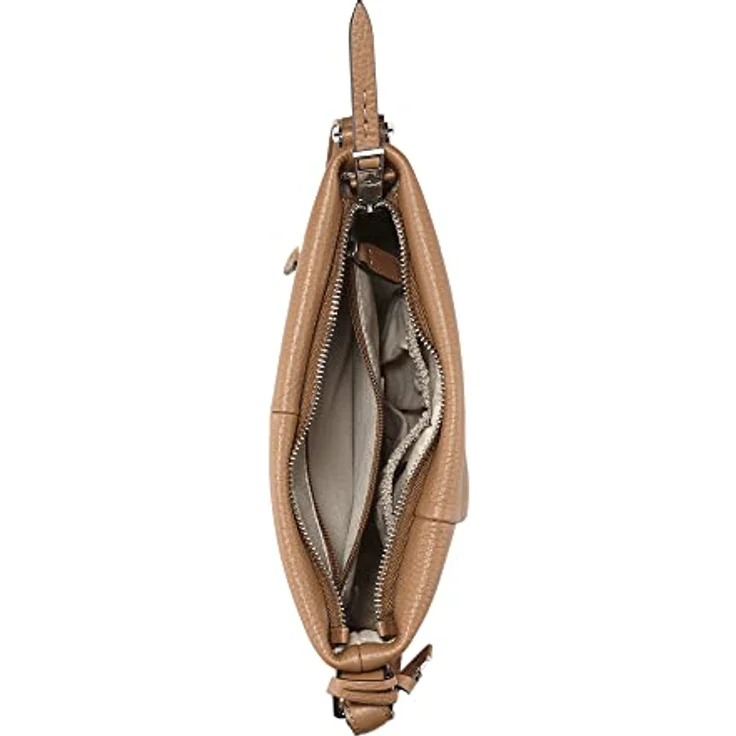 Picard Pure, Schultertasche aus Premium Rindsleder, braun, mit verdeckter Zippertasche – Bild 6