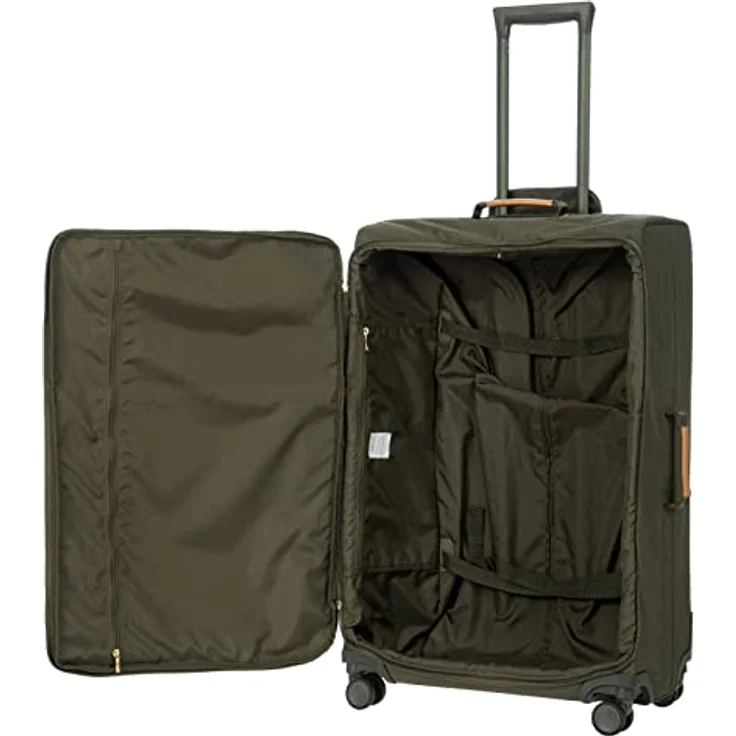 Bric's Trolley Groß X-Bag Kollektion, Weichgepäck-Koffer mit 2 Doppel-Rollen, Widerstandsfähig und Ultraleicht, Maße: 48x77x26cm, Olive – Bild 5