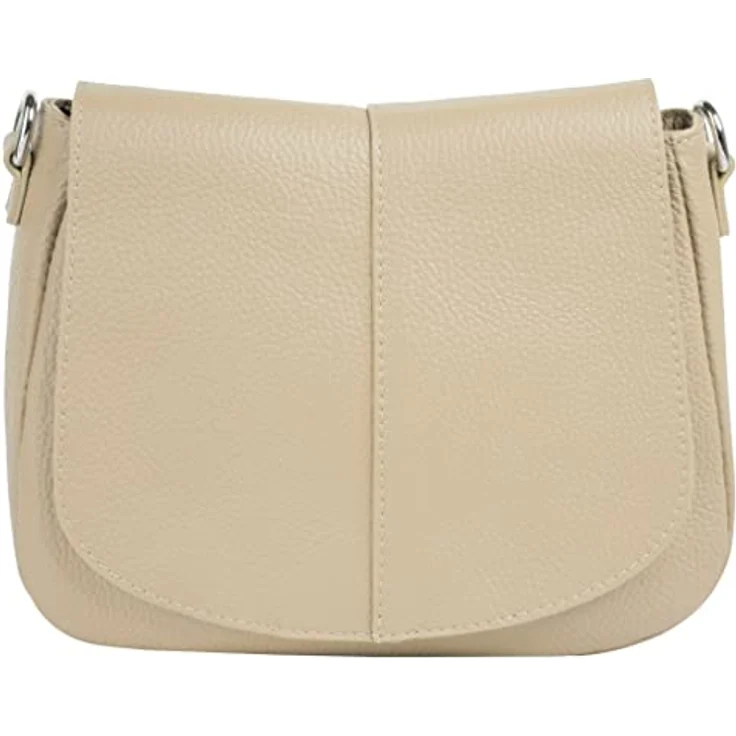 Cluty Umhängetasche, echt Leder, Made in Italy, minimalistisch, modern, 100% Rindleder, in den Farben Braun erhältlich – Bild 8
