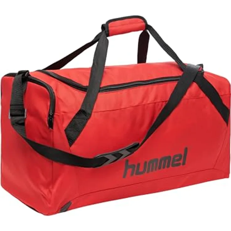 Hummel CORE SPORTS BAG 204012, Sporttasche in Schwarz mit vielseitigem Stauraum