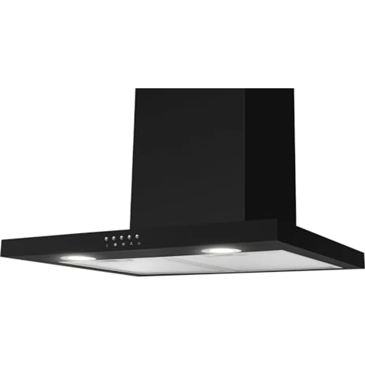 Amica 9KH17803 S Wandhaube 60 cm, Dunstabzugshaube in Schwarz Matt, 3 Leistungsstufen, LED-Beleuchtung, für Abluft- und Umluftbetrieb – Bild 1
