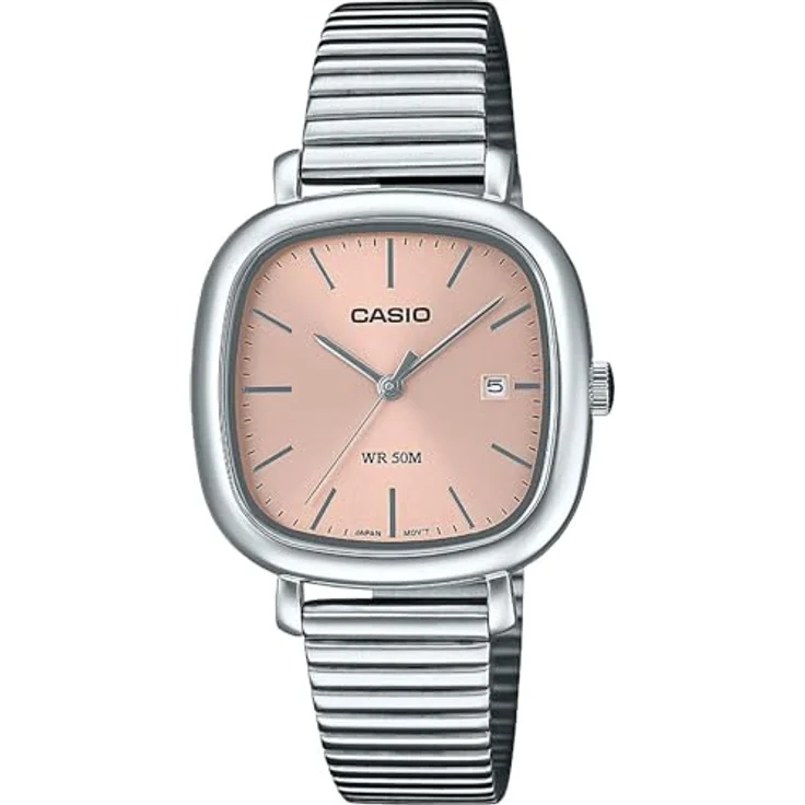CASIO TIMELESS COLLECTION LTP-B166D-4AVEF, Quarzuhr mit Edelstahlarmband, analog, für Damen und Herren, Rot – Bild 2