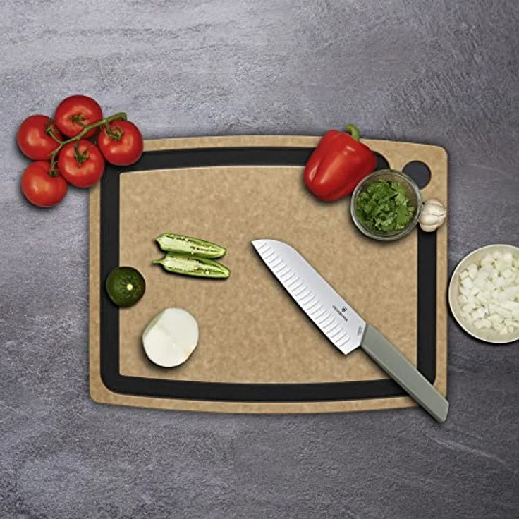 Victorinox Schneidebrett Kitchen Saftrille, 36.8 cm x 28.5 cm, Beige – Bild 6