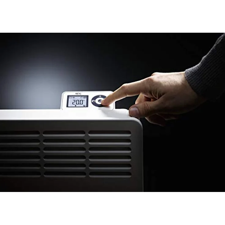 AEG Haustechnik Wandkonvektor WKL 3005 für ca. 30 m², Heizung 3000 W, 5-30 °C, wandhängend, LC-Display, Wochentimer, Metall, Ökodesign 2018, 236537 Weiß, Konvektor – Bild 6