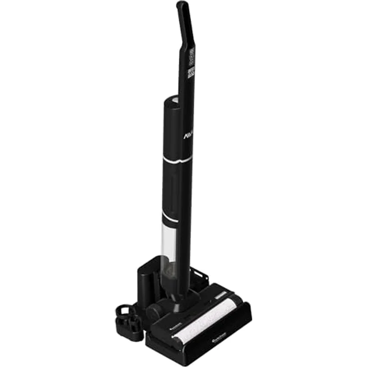 TurboTronic TT-AIV9, Kabelloser Nass- & Trockensauger mit Wischfunktion, 13 kPa Saugkraft, HEPA+-Filter, 25 Min. Akku, Schwarz – Bild 3