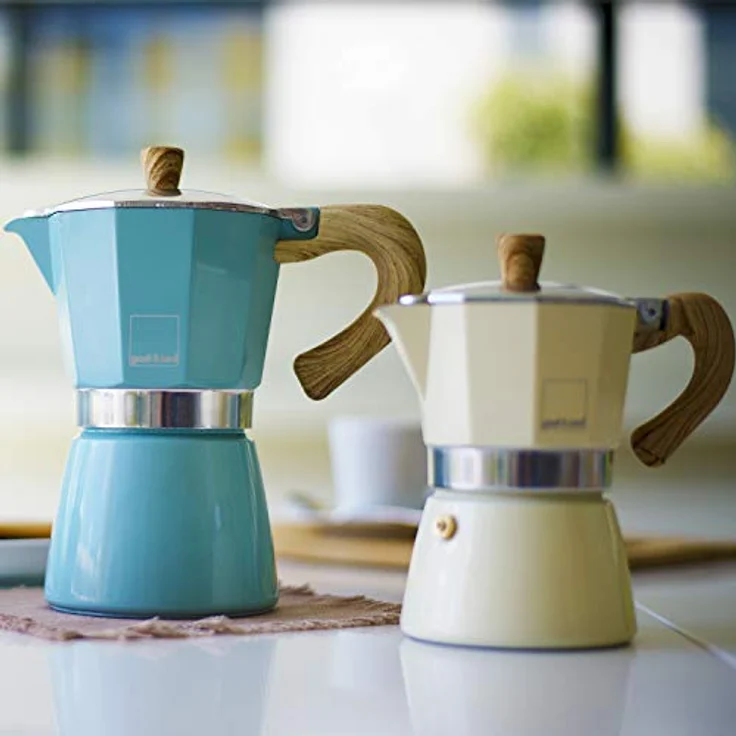 Gnali & Zani VEZ006-IND-GREY Espressokocher, Aluminium, grau – Bild 6