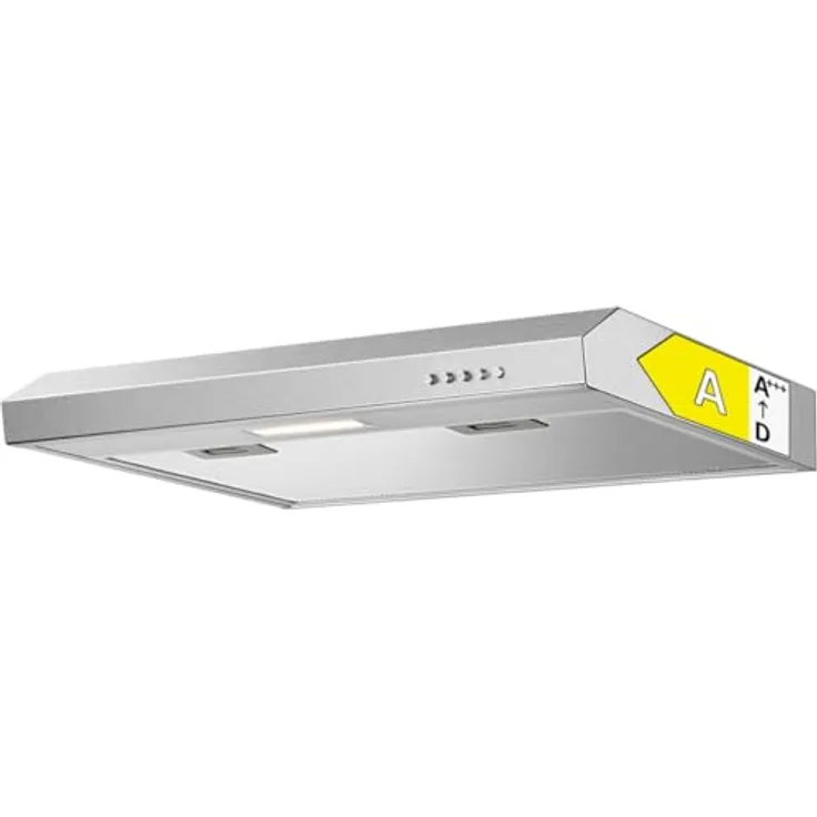 Bomann® Dunstabzugshaube DU 7613 inox, 60 cm Unterbau, Umluft- und Abluftbetrieb, 222 m³/h, LED-Beleuchtung, inklusive Montage-Material