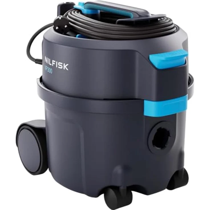 Nilfisk VP300 HEPA Basic Gewerbestaubsauger - 800W Profi-Staubsauger mit 10L Beutel, HEPA H13 Filter, 32 l/s Luftstrom - Leicht & leise, Industriestaubsauger für Büro & Gewerbe, Schwarz [Modell 107421144] – Bild 5