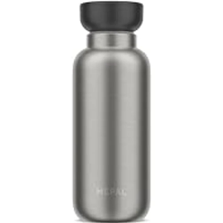Mepal - Isolierflasche Ellipse - Doppelwandige Thermo Wasserflasche - 9 Stunden heiß & 12 Stunden kalt - Edelstahl - 350 ml - Nordic black – Bild 1