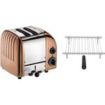 Dualit Dualit Classic Toaster Paket 1, 2er Toaster mit Brötchenaufsatz, ProHeat© Heizelemente, Warmhaltefunktion, handgefertigt in Großbritannien - Preisvergleich