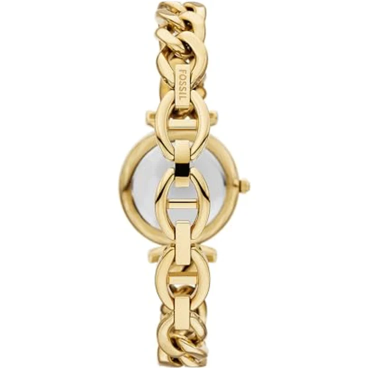 Fossil Damen Analog Quarz Uhr mit Edelstahl Armband ES5387SET, goldfarben – Bild 2