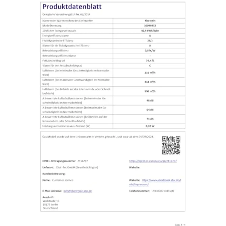 Klarstein Chef-Fusion Induktionskochfeld Mit Dunstabzug - 7.200 W, Boost 8.400 W, 590 m³/h Luftstrom, Energieeffizienzklasse A, Flexzone, Glasoberfläche, Platzsparend, Kindersicherung, Schwarz – Bild 8
