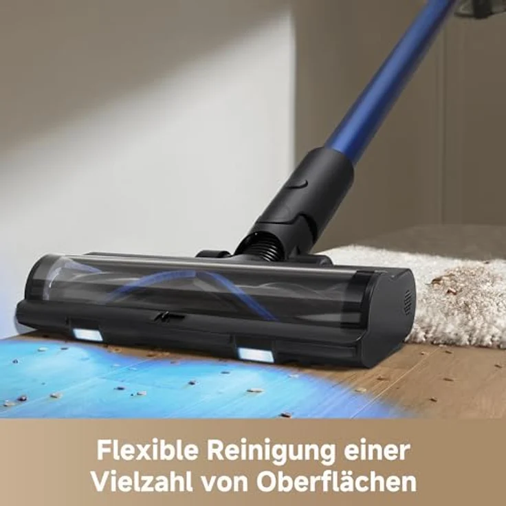 Dreame Mova S4 Detect Kabelloser Stielstaubsauger mit leistungsstarker Saugkraft von 150 AW, maximaler Laufzeit von 90 Minuten, blau – Bild 5
