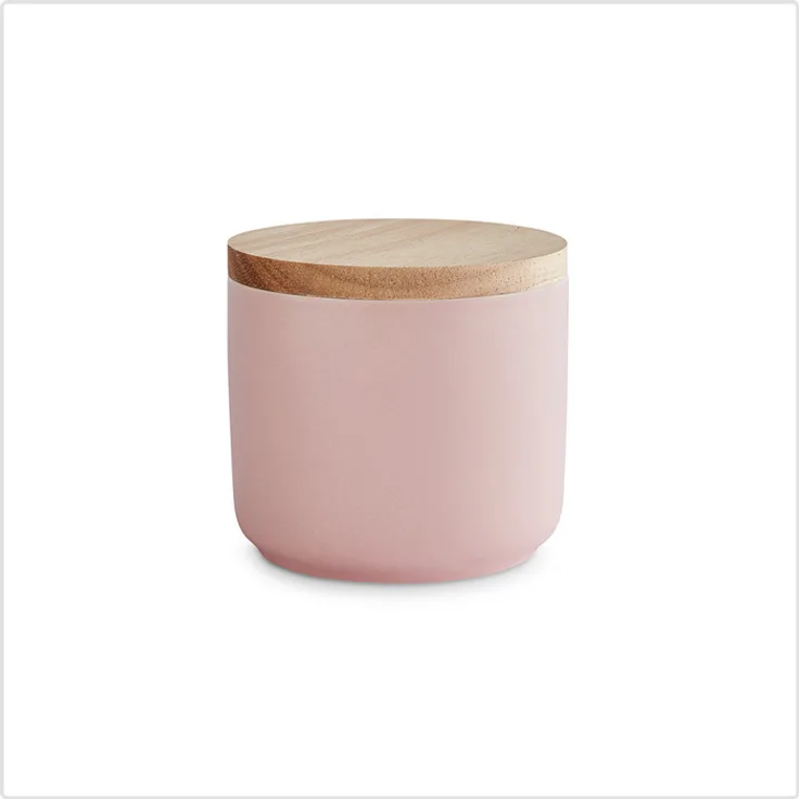 Springlane Kitchen Keramik Vorratsdose Sweet Scandi, 380 ml, Rosa 10x9cm