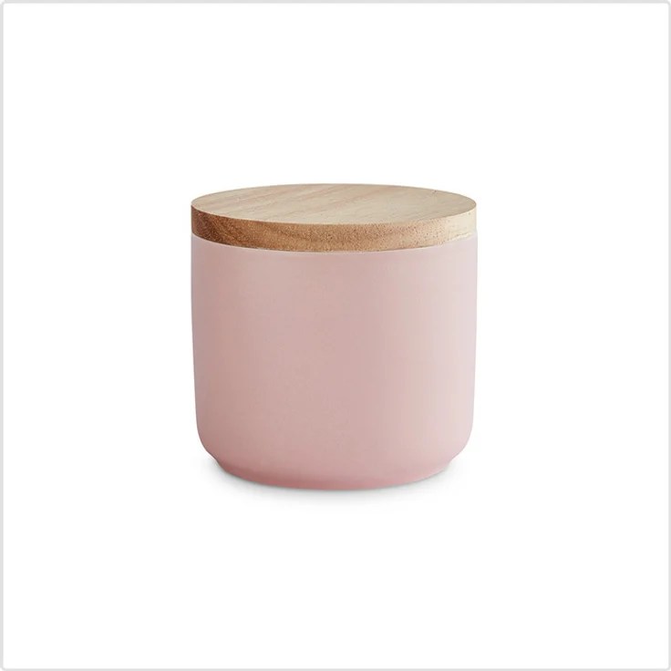 Springlane Kitchen Keramik Vorratsdose Sweet Scandi, 380 ml, Rosa 10x9cm