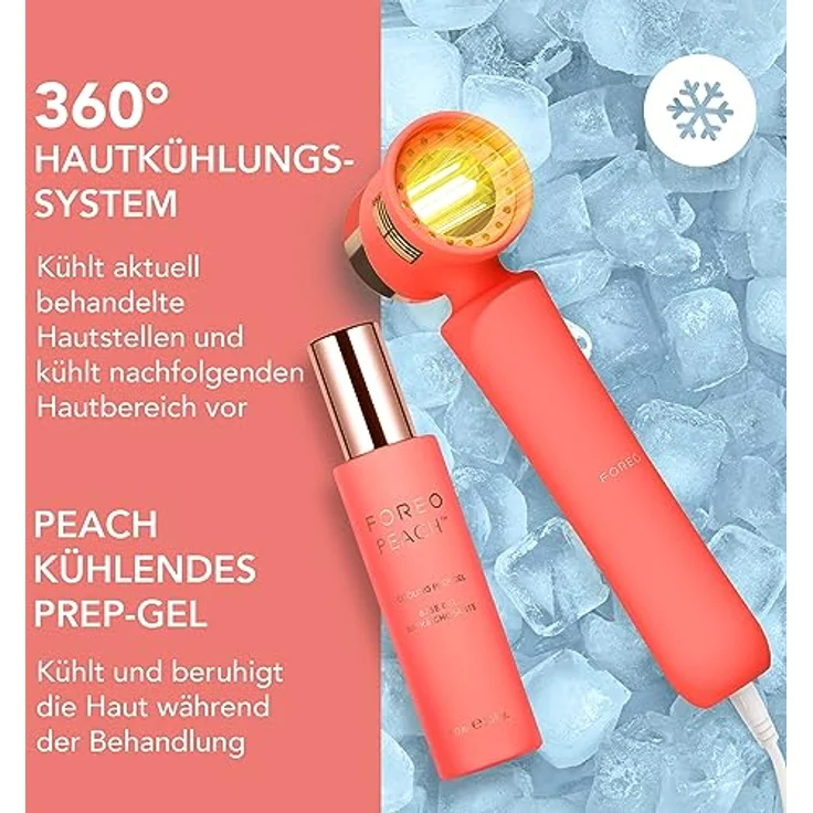 FOREO PEACH 2 IPL-Gerät zur Haarentfernung - Alternative zur Laser-Haarentfernung und Epilierern für Damen - Dauerhafte Haarentfernung für Körper & Gesicht - 10-Minuten-Behandlung - Kabelgebunden – Bild 4