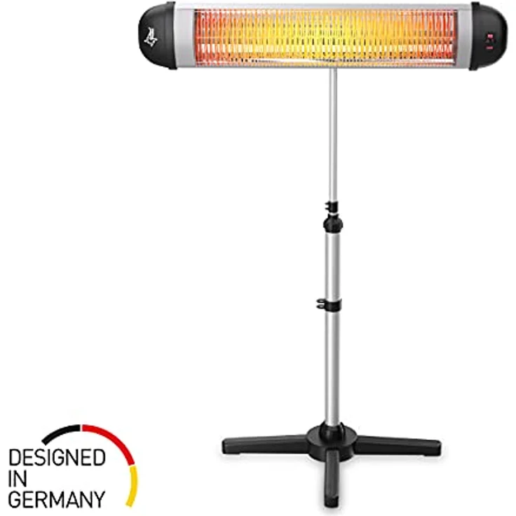 SUNTEC Infrarot-Heizstrahler mit Fernbedienung | Heat Carbon Wärmestrahler für Terrasse | Outdoor Terrassenheizer für Balkon, Garten Infrarotstrahler Strahlwasser-Schutz (Heat Ray 3000 Carbon) – Bild 2