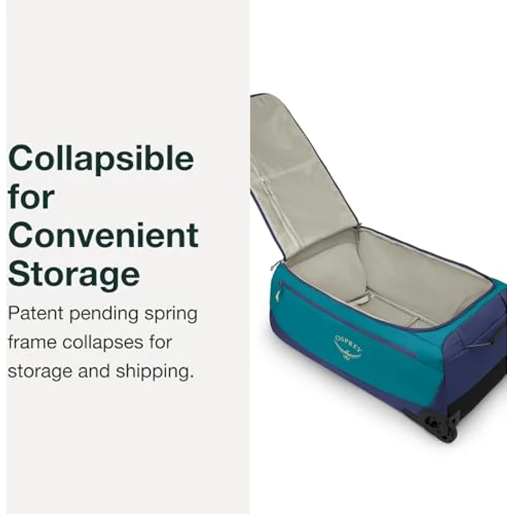 Osprey Daylite 115, 2 Rollen Reisetasche mit 115 l Volumen, Schwarz, 82 cm, wetterfest und arretierbarer Griff – Bild 3