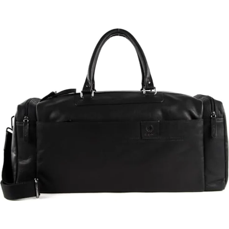 Strellson Hyde Park Reisetasche, 58 cm, 100% Leder, schwarz – Bild 1